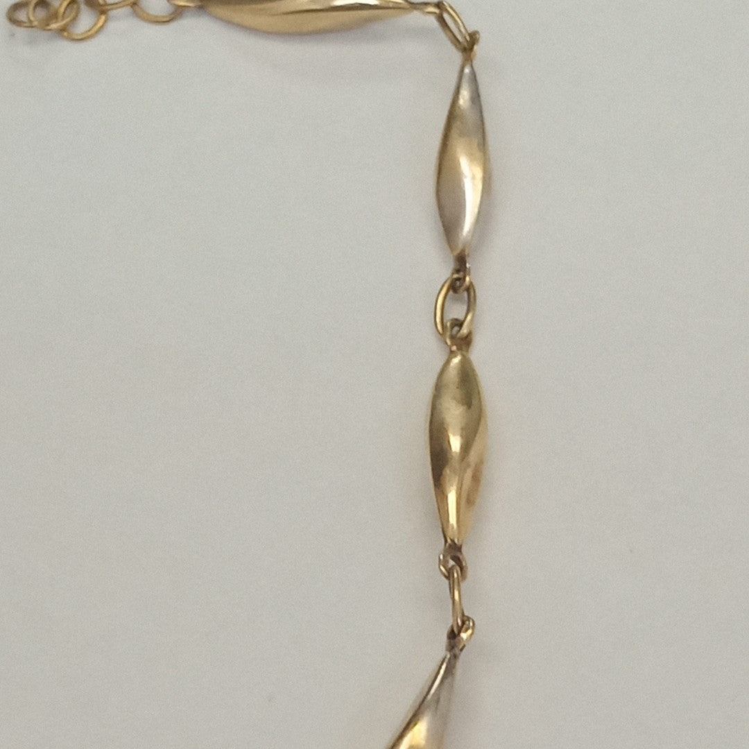 PULSERA ORO COMBINADO 10 K 2.3 GRMS (SEMINUEVO)