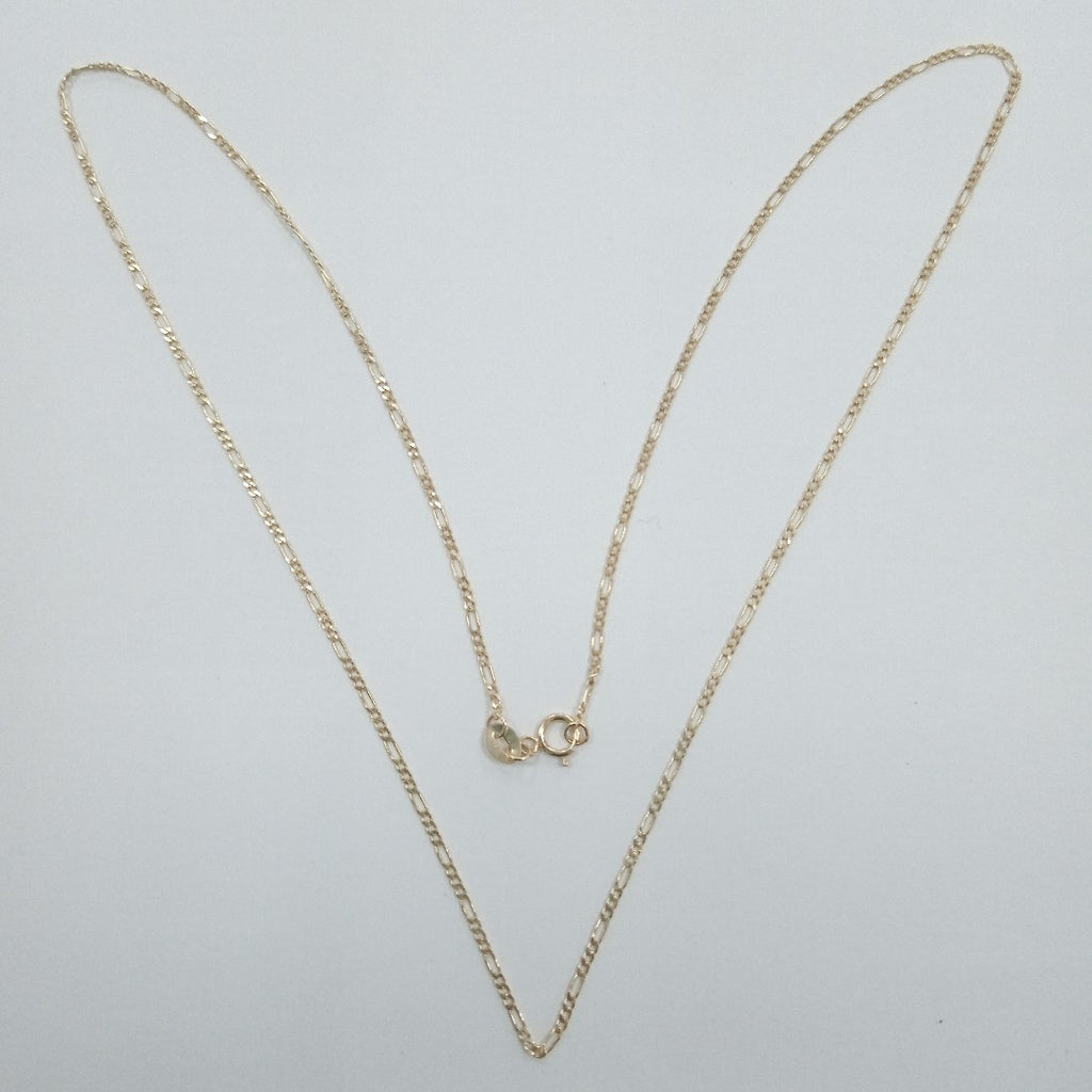 CADENAS TEJIDO 3X1 ORO 14K 55 CM 2.4 GR (NUEVO)
