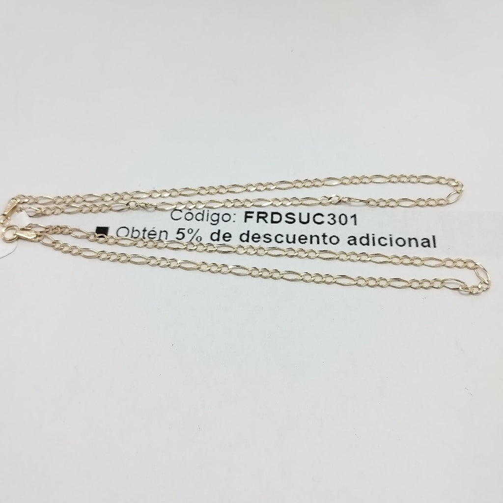 CADENAS TEJIDO 3X1 ORO 10K 55 CM 4.1 GR (NUEVO)
