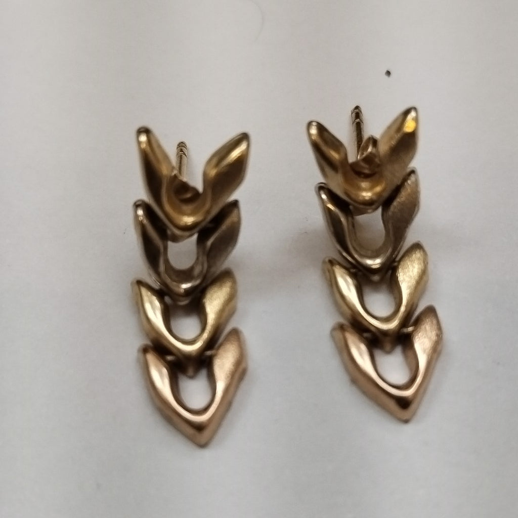 BROQUELES PAR ORO 14 K 2.3 GRMS (SEMINUEVO)