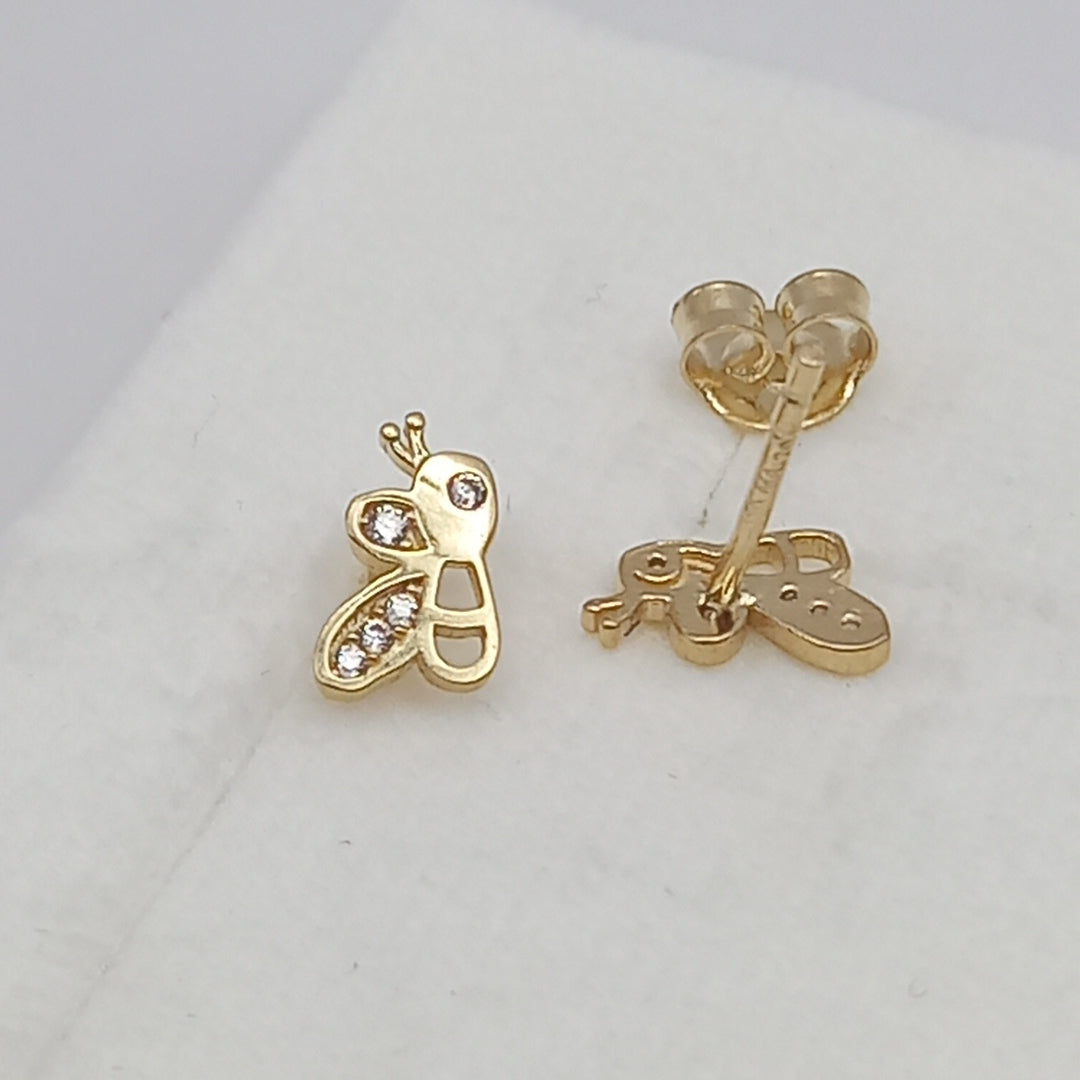 ARETES PAR ORO 14 K 1 GRMS (SEMINUEVO)