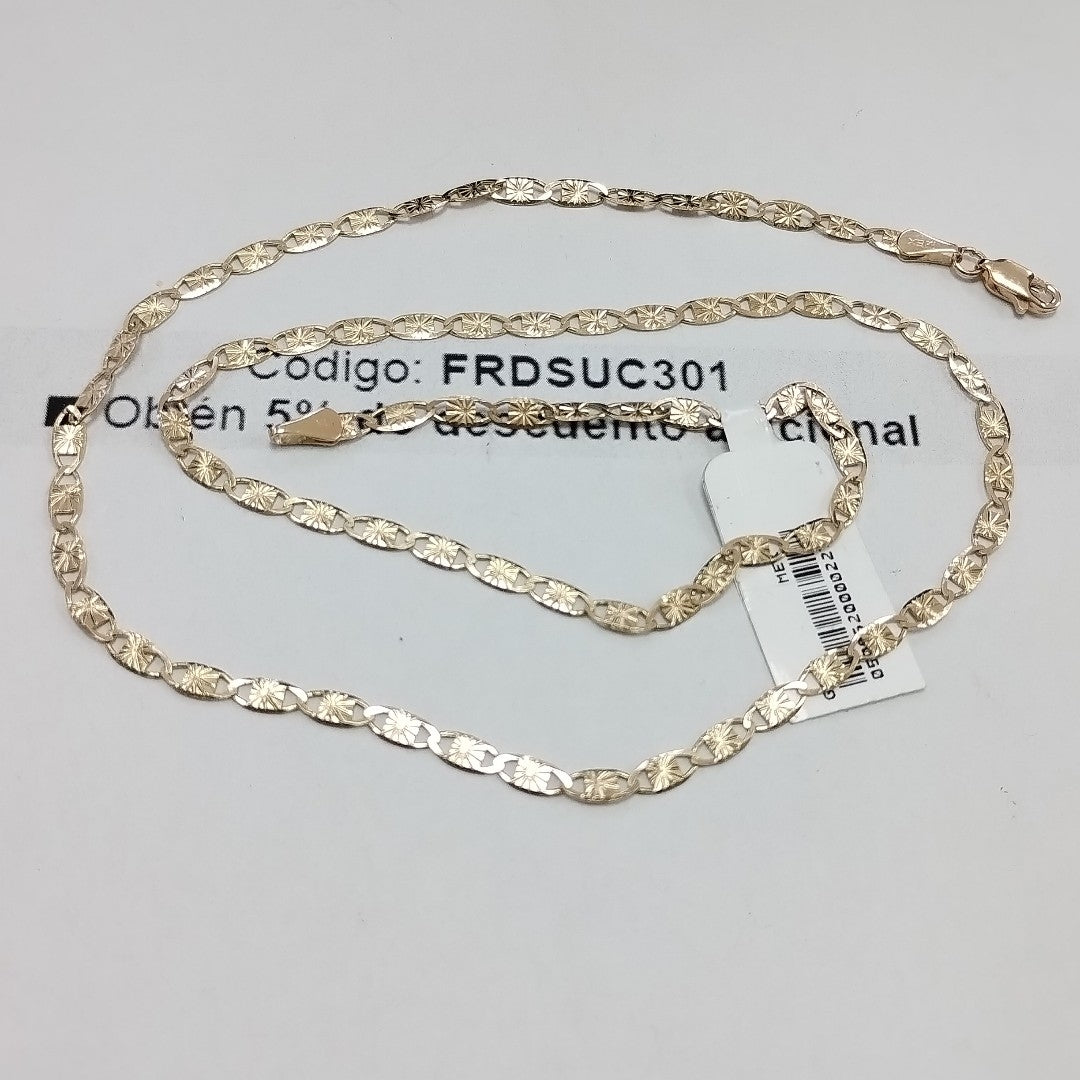 CADENAS TEJIDO GUCHI ORO 14K 55 CM 7.1 GR (NUEVO)