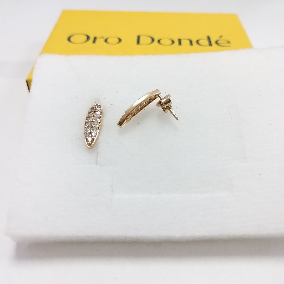 BROQUELES ORO 14K 1.8 (NUEVO)