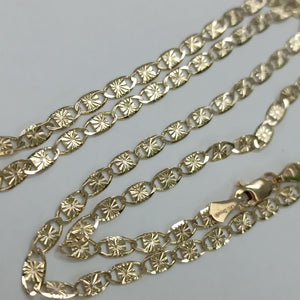 CADENAS TEJIDO GUCHI ORO 14K 55 CM 7.1 GR (NUEVO)