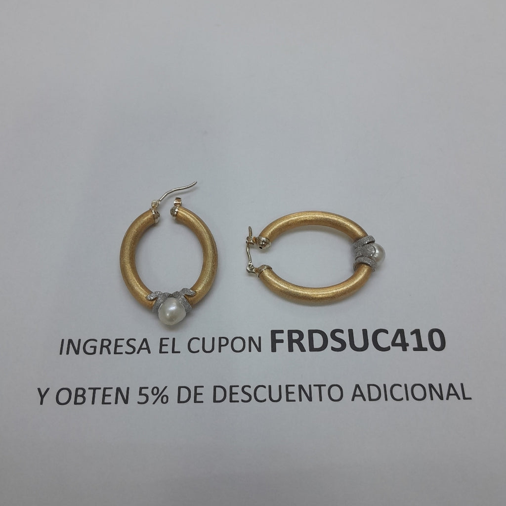 ARRACADAS PAR ORO 14 K 6.1 GRMS (SEMINUEVO)