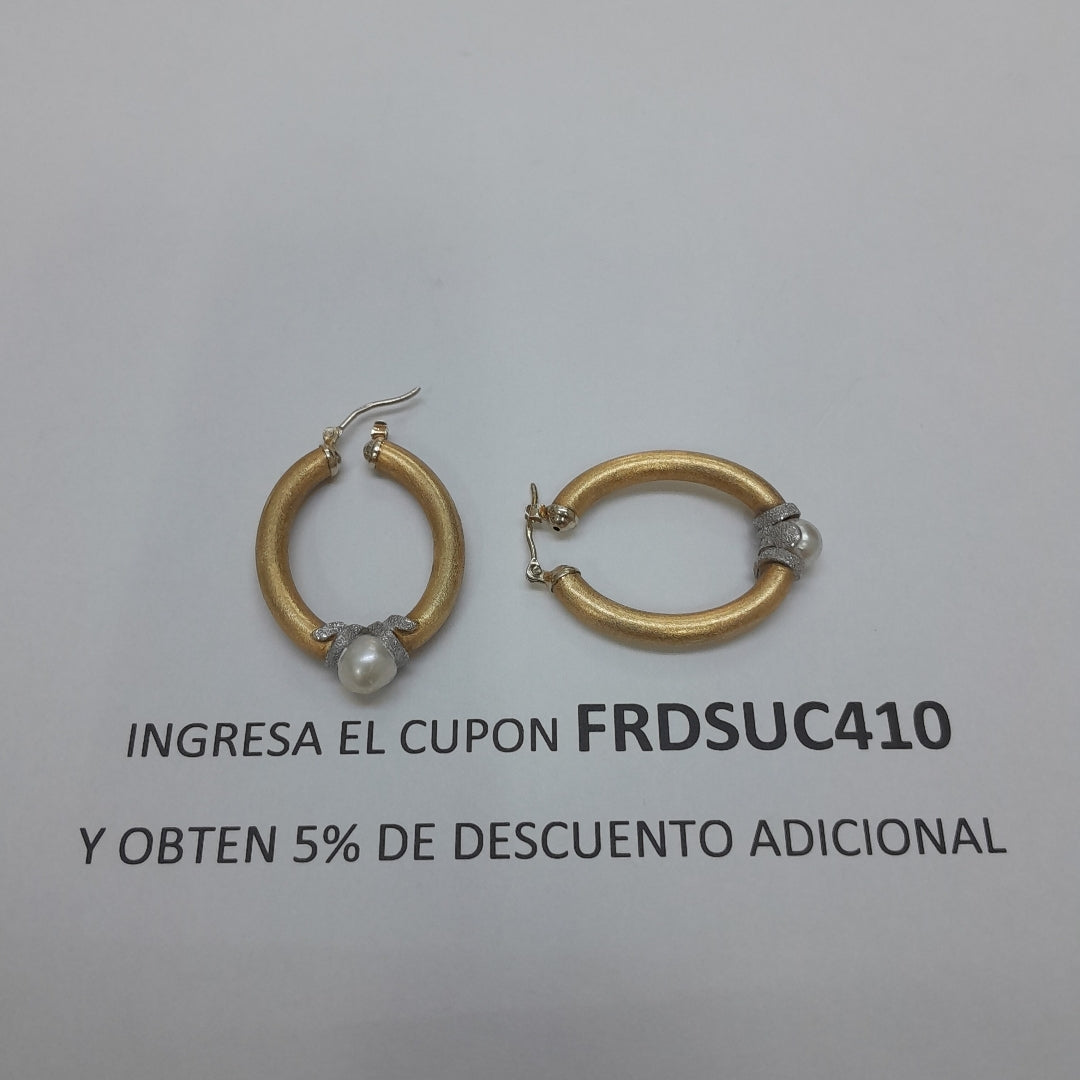 ARRACADAS PAR ORO 14 K 6.1 GRMS (SEMINUEVO)