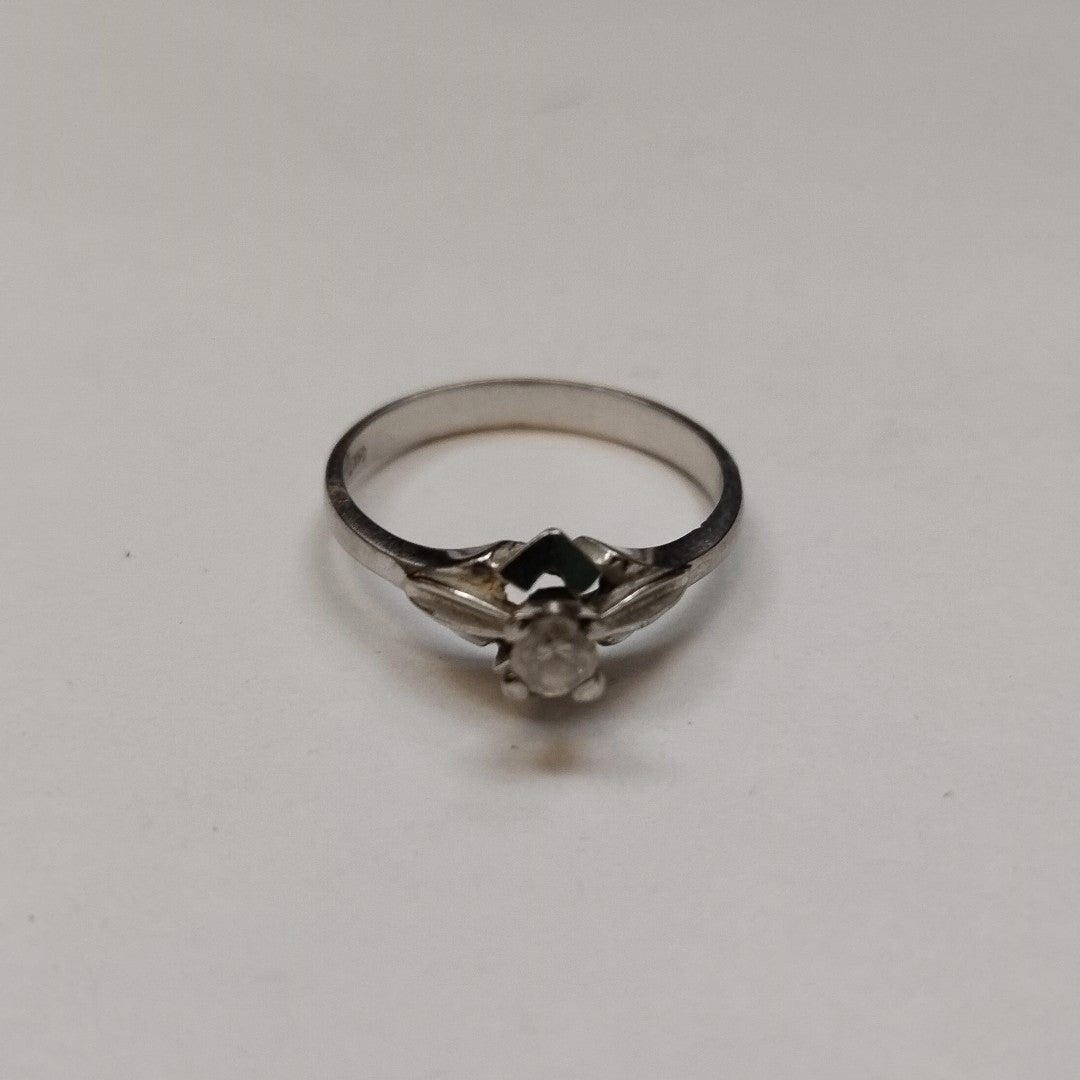 ANILLITO ORO BLANCO 14 K 2.3 GRMS (SEMINUEVO)