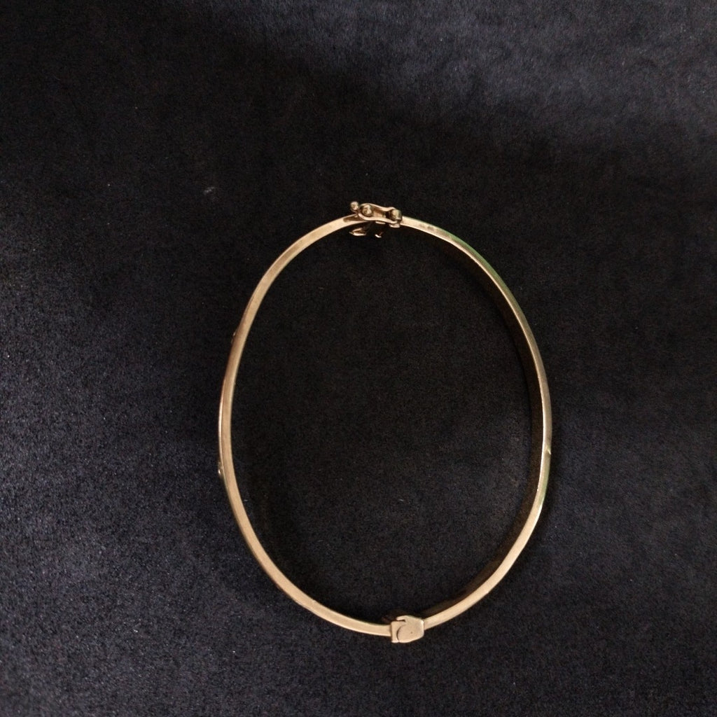 PULSERA RIGIDA ORO 10 K 5.5 GRMS (SEMINUEVO)