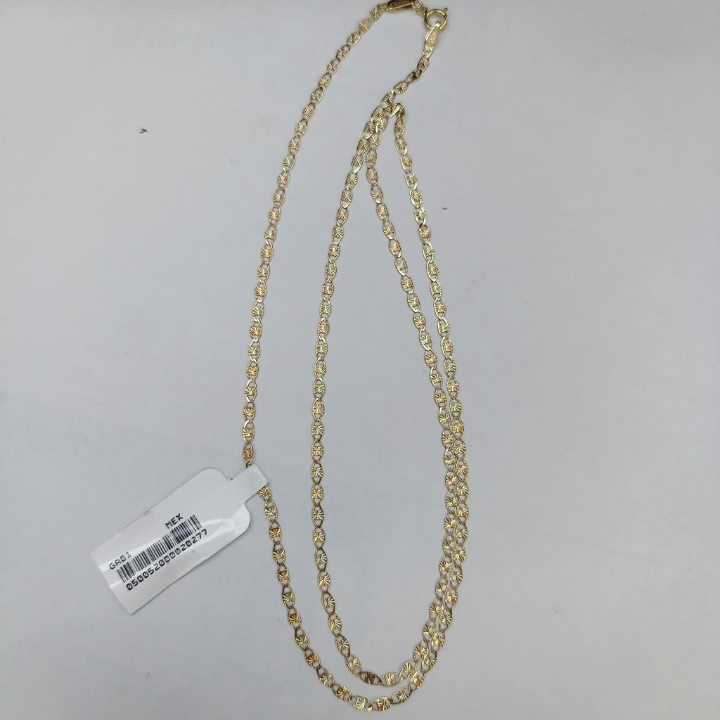 CADENAS TEJIDO GUCHI ORO 10K 60 CM 3.2 GR (NUEVO)