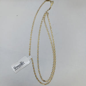 CADENAS TEJIDO GUCHI ORO 10K 60 CM 3.2 GR (NUEVO)