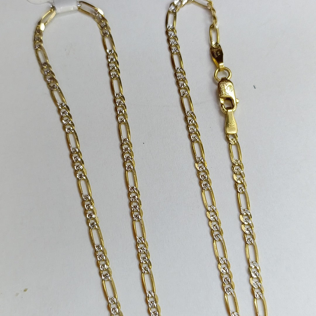 CADENAS CARTIER 3 1 DIAMANTADA ORO 14K 5.5 (NUEVO)