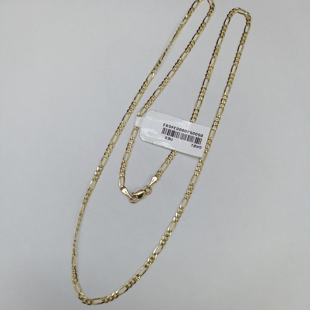 CADENAS 3X1 ORO 14K 55 CM 5 GR (NUEVO)