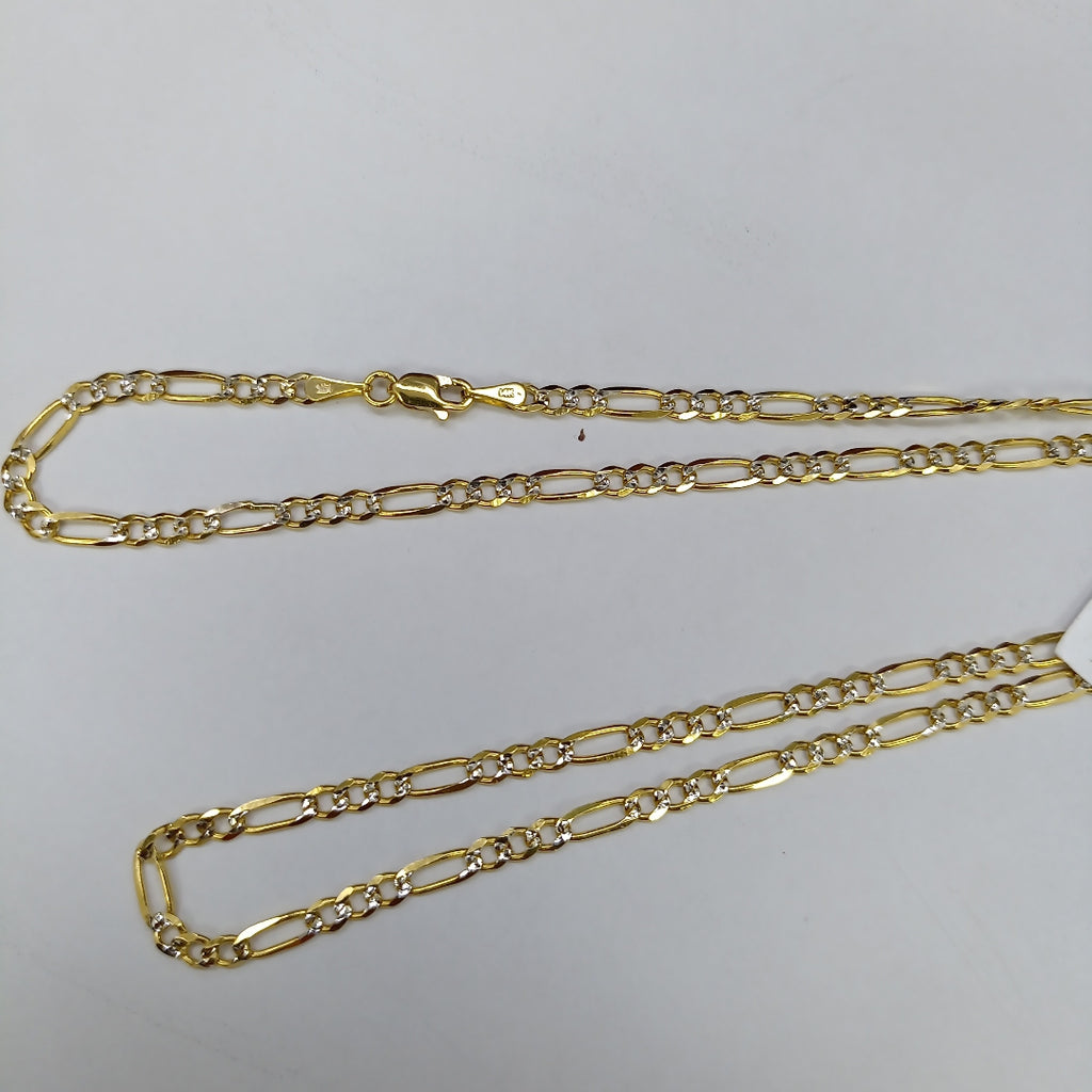 CADENAS 3X1 DIAMANTADA ORO 14K 55 CM 8.5 GR (NUEVO)