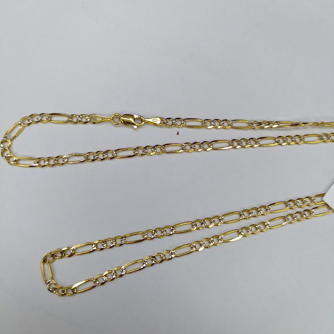 CADENAS 3X1 DIAMANTADA ORO 14K 55 CM 8.5 GR (NUEVO)