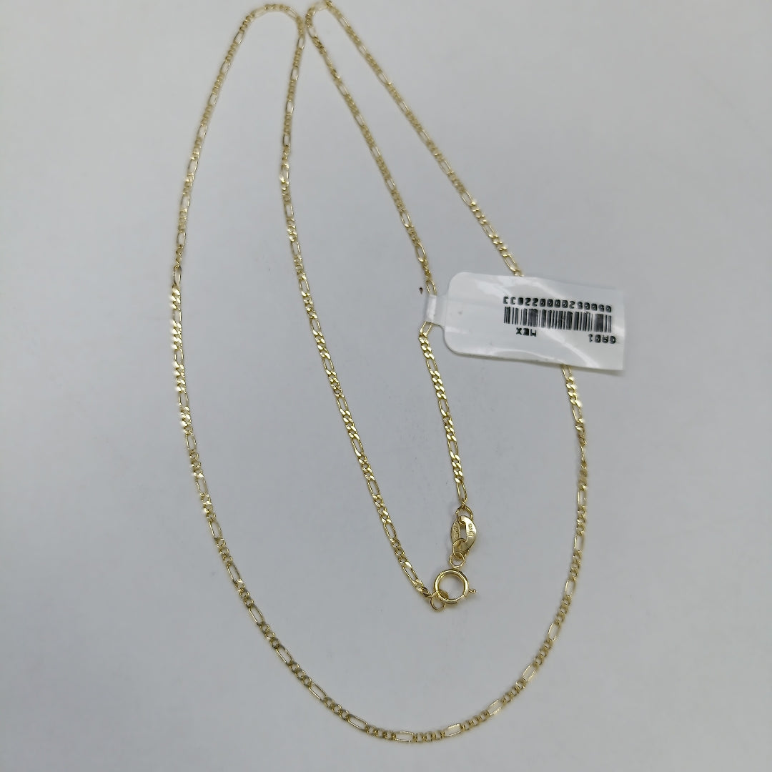 CADENAS TEJIDO 3X1 ORO 14K 55 CM 2.4 GR (NUEVO)