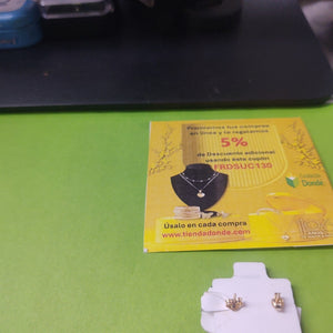 BROQUELES ORO 14K 0.8 (NUEVO)