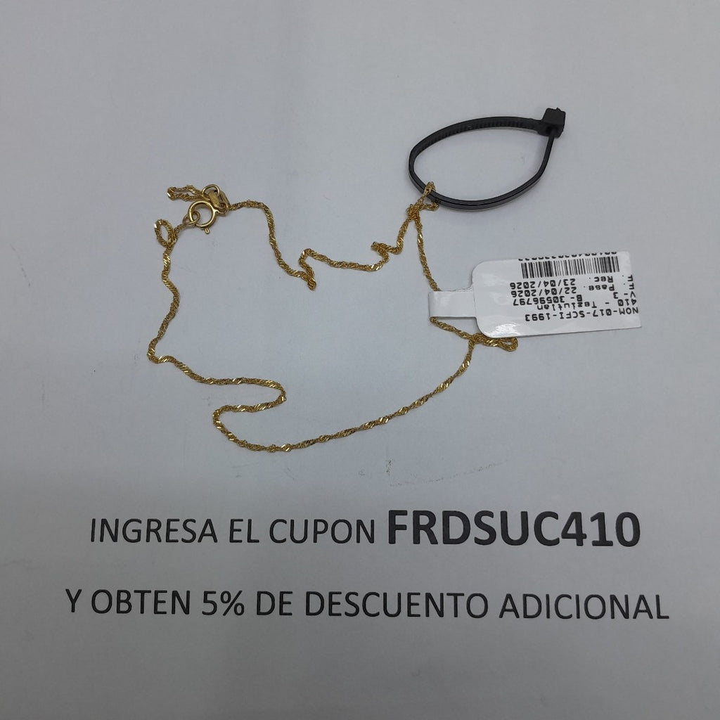 CADENA ORO 14 K 1 GRMS (SEMINUEVO)