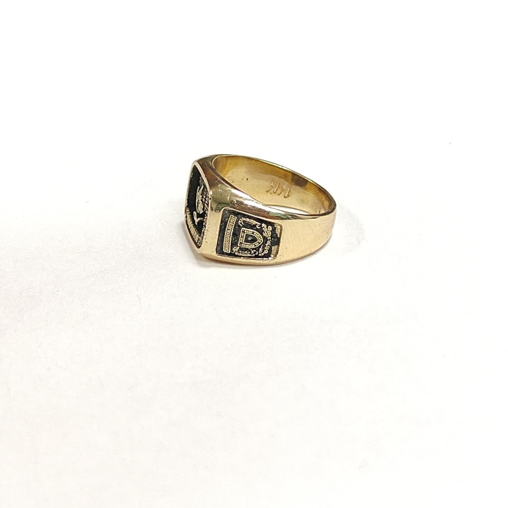 ANILLO DE GRADUACIÓN ORO 10 K 7 GRMS (SEMINUEVO)