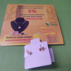 BROQUELES ORO 14K 1.2 (NUEVO)