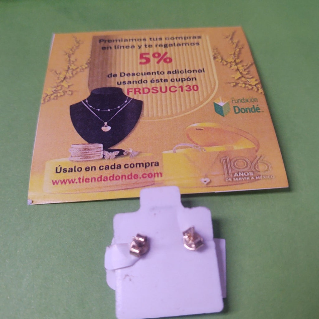 BROQUELES ORO 14K 1.2 (NUEVO)