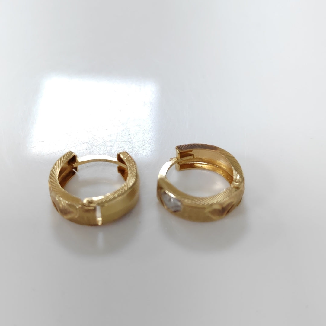ARETES PAR ORO 14 K 1,90 GRMS (SEMINUEVO)
