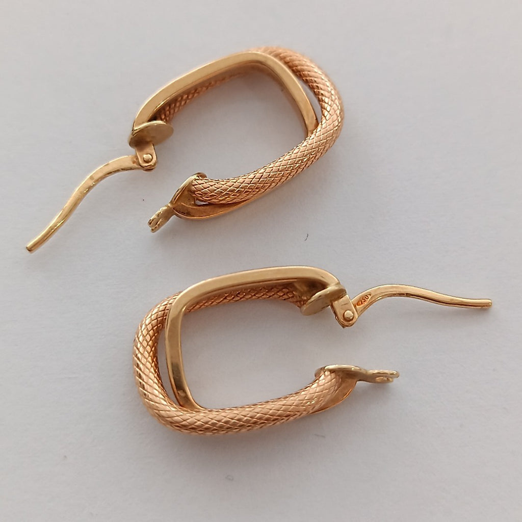 ARETES PAR ORO 18 K 2,00 GRMS (SEMINUEVO)