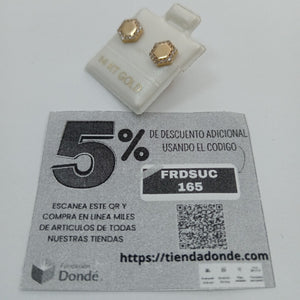 BROQUELES ORO 14K 1.4 (NUEVO)