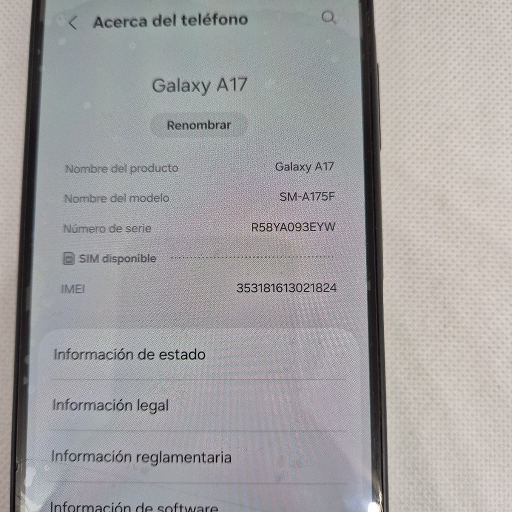 CELULAR SAMSUNG GALAXY A17 SM-A175F (2025) 128 GB 4 GB RAM