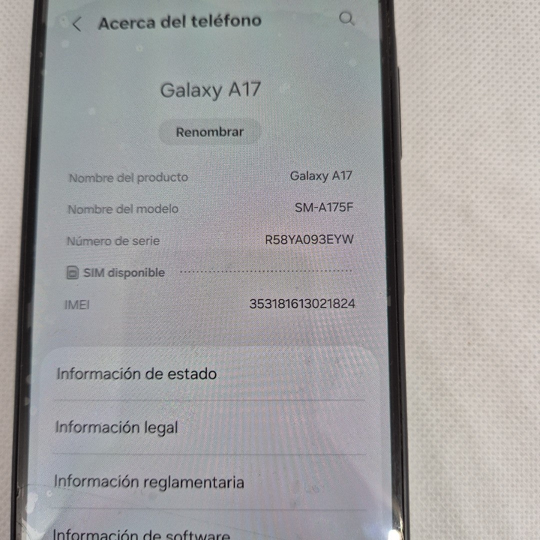 CELULAR SAMSUNG GALAXY A17 SM-A175F (2025) 128 GB 4 GB RAM