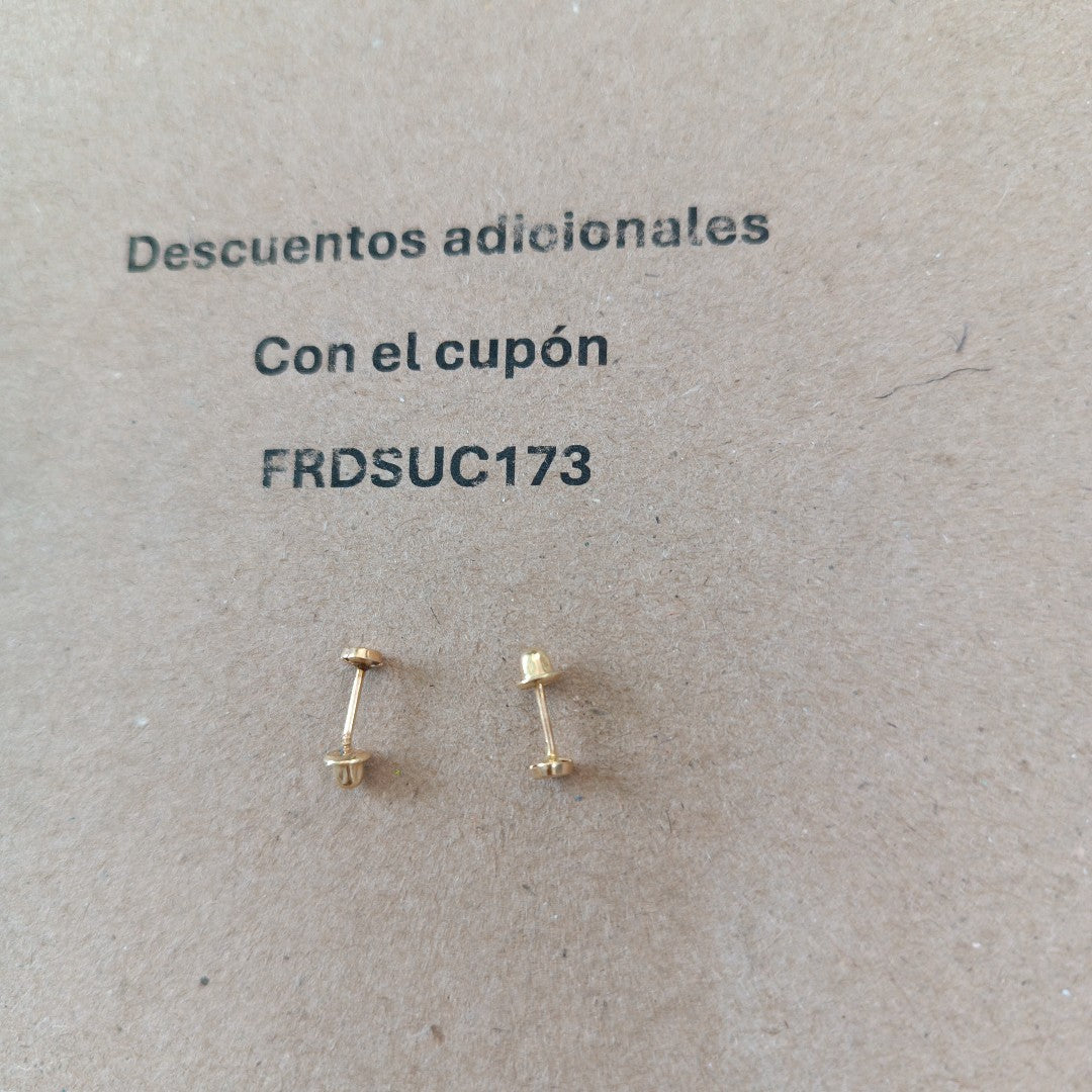 BROQUELES PAR ORO 14 K 0.3 GRMS (SEMINUEVO)