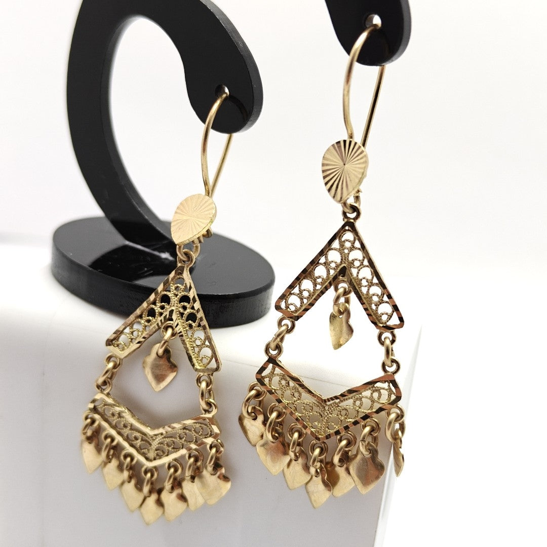 ARETES PAR ORO 14 K 5,30 GRMS (SEMINUEVO)