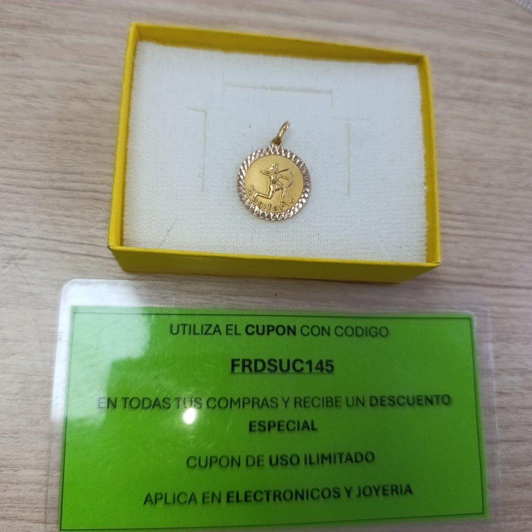 MEDALLA PERSONAL ORO 10 K 1.7 GRMS (SEMINUEVO)