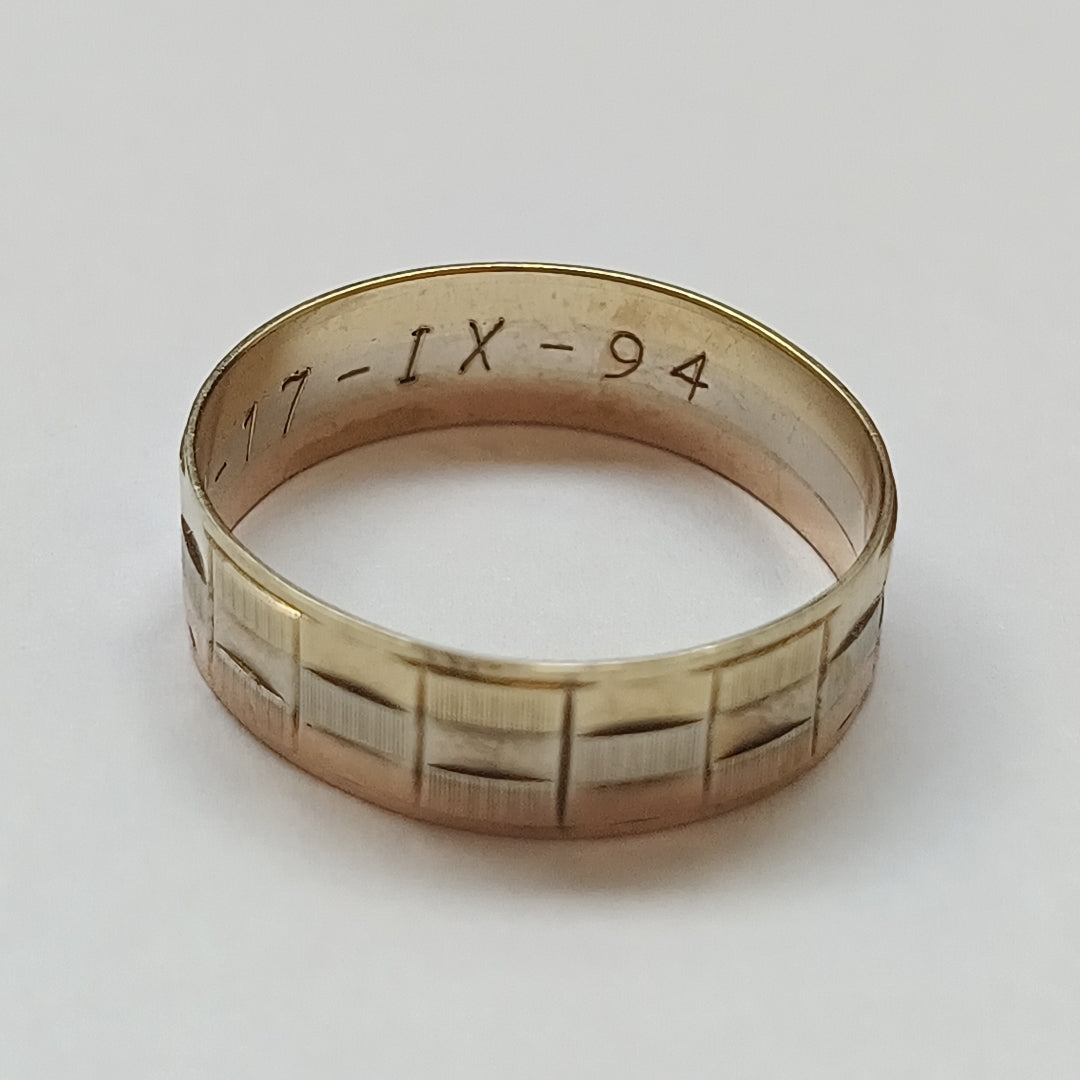 ARGOLLA ORO, ORO COMBINADO 14 K 2.4 GRMS (SEMINUEVO)