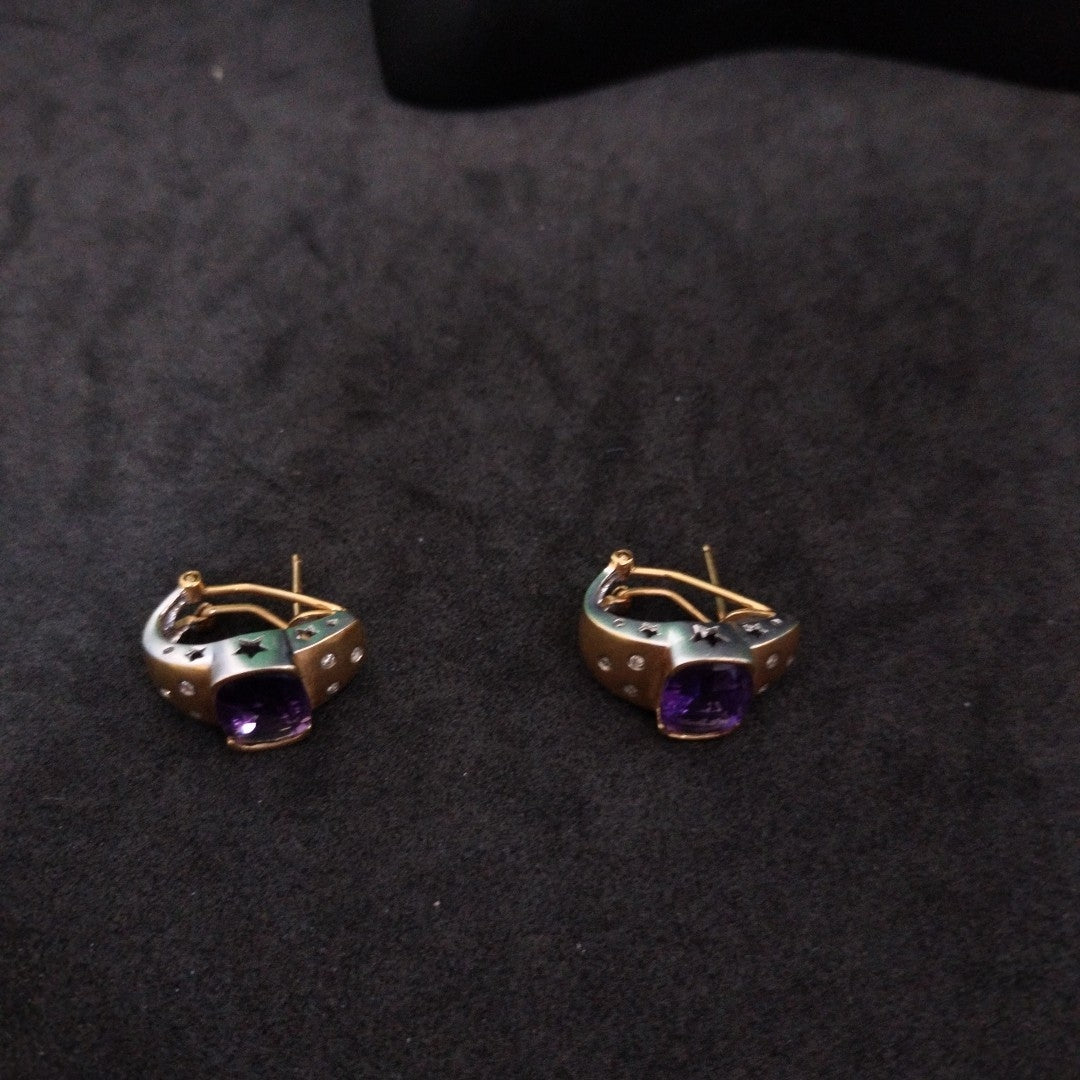 ARETES PAR ORO 18 K 8.8 GRMS (SEMINUEVO)