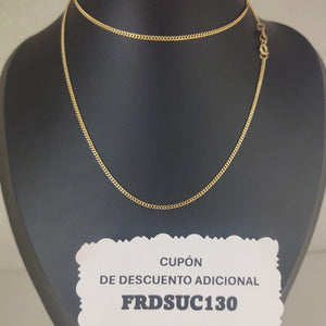 CADENAS TEJIDO BARBADA ORO 10K 55 CM 3.1 GR (NUEVO)