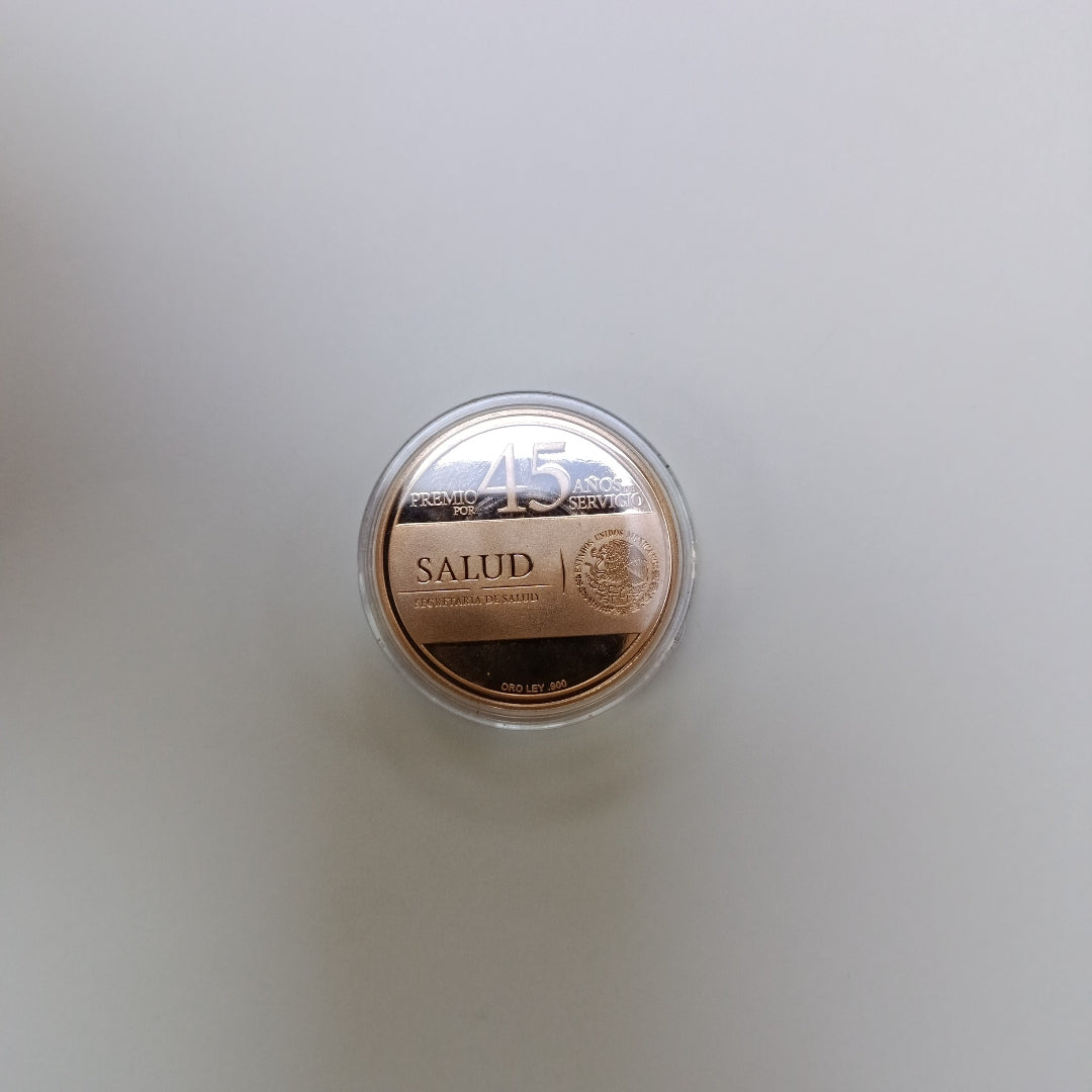 MEDALLA CONMEMORATIVA ORO 21 K 24.7 GRMS (SEMINUEVO)