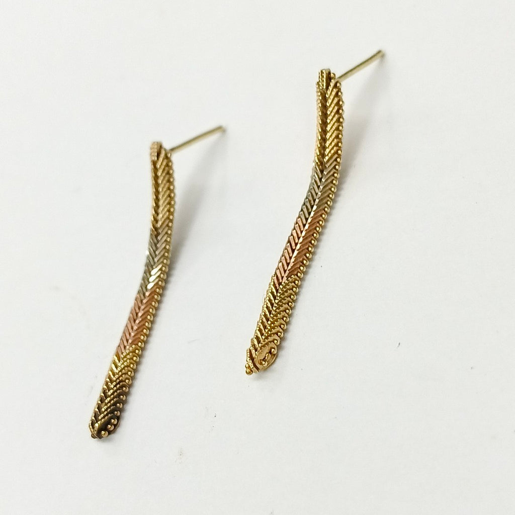 ARETES PAR ORO 14 K 3,40 GRMS (SEMINUEVO)