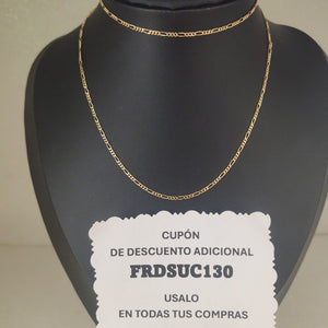 CADENAS TEJIDO 3X1 ORO 14K 55 CM 2.6 GR (NUEVO)