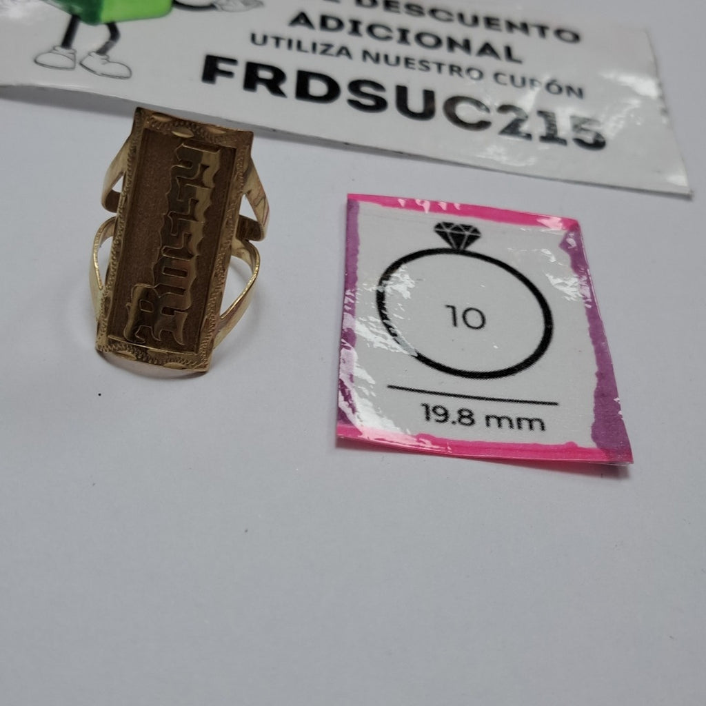 ANILLITO ORO 10 K 5.9 GRMS (SEMINUEVO)