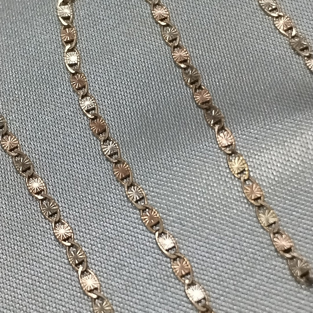 CADENA ORO COMBINADO 10 K 1,40 GRMS (SEMINUEVO)