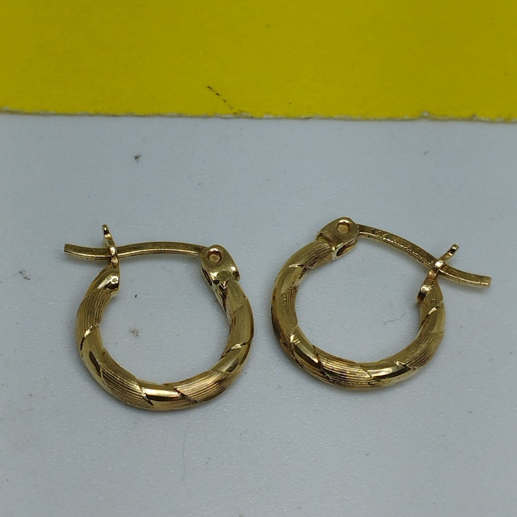 ARRACADAS PAR ORO 14 K 1.2 GRMS (SEMINUEVO)