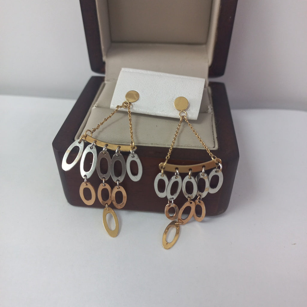 ARETES PAR ORO 14 K 5,30 GRMS (SEMINUEVO)