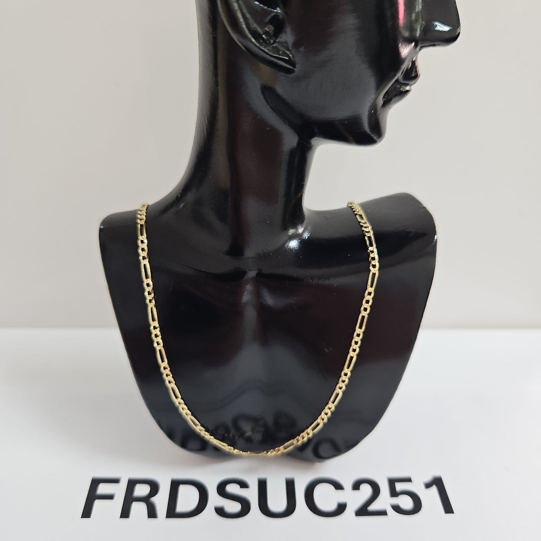 CADENAS 3X1 ORO 14K 55 CM 4 GR (NUEVO)
