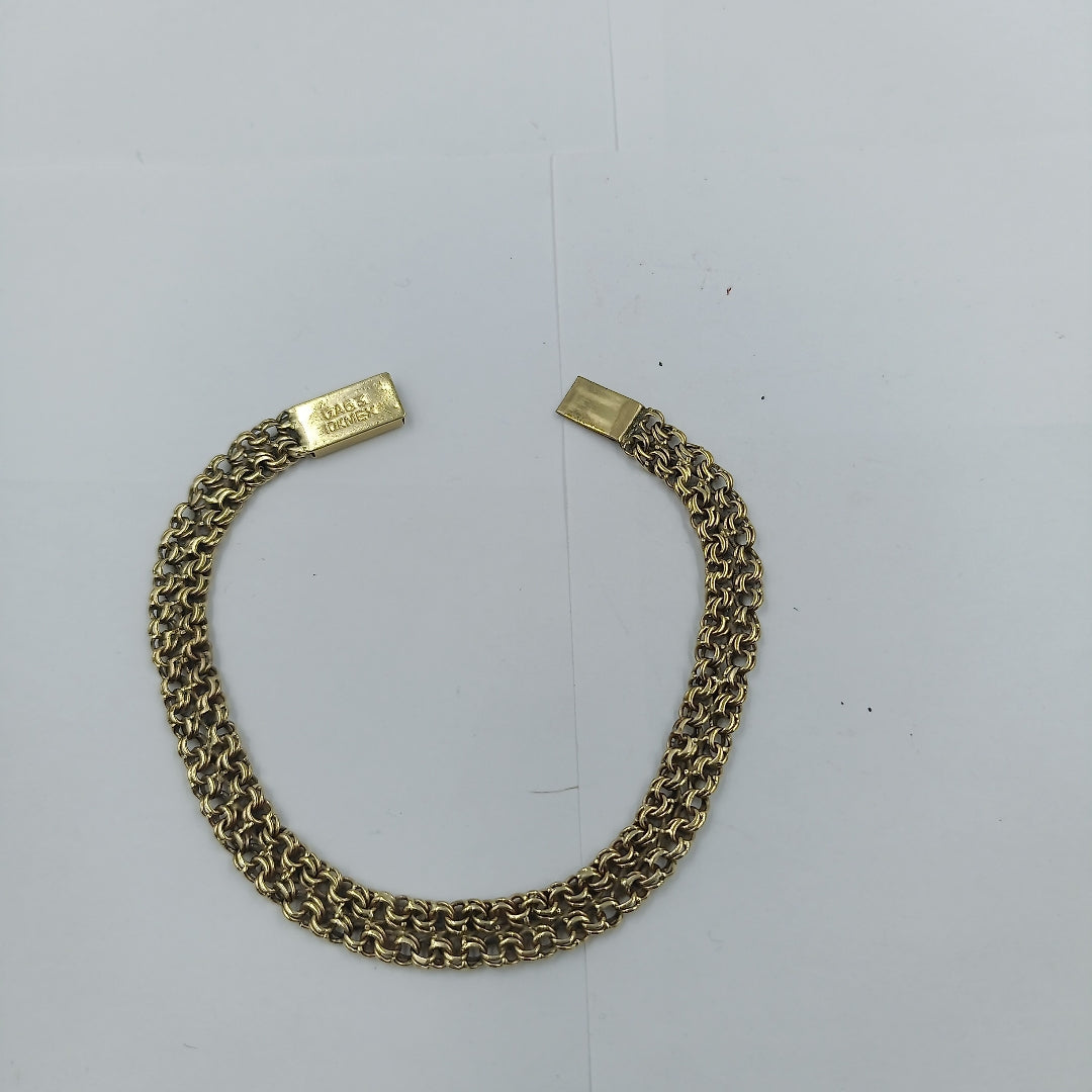 PULSERA ORO COMBINADO 10 K 10.4 GRMS (SEMINUEVO)