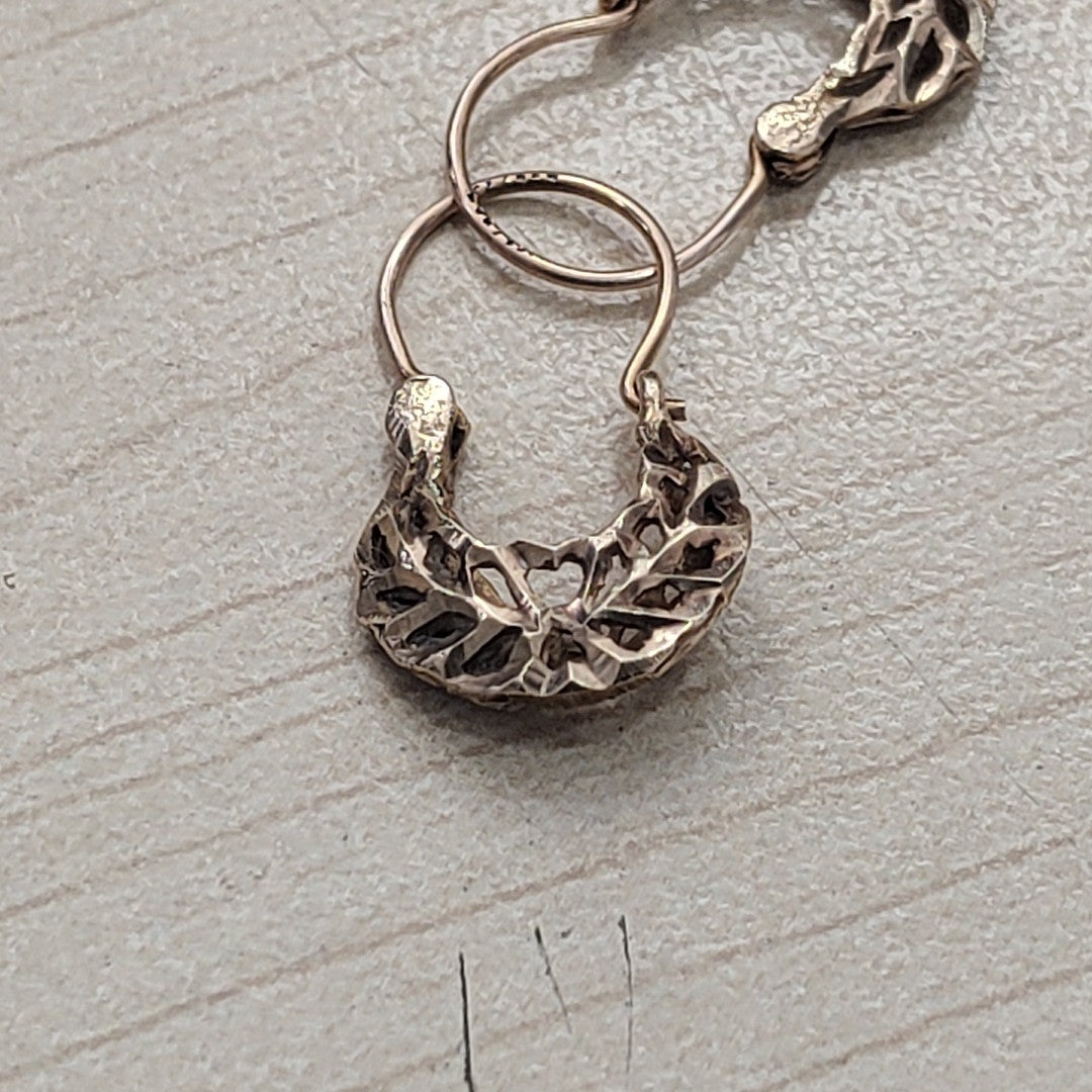 ARETES PAR ORO 14 K 1,30 GRMS (SEMINUEVO)