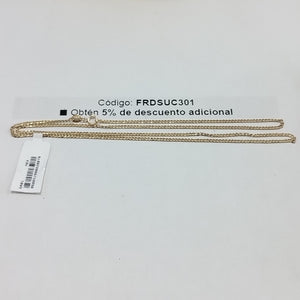 CADENAS TEJIDO BARBADA ORO 10K 60 CM 4.2 GR (NUEVO)