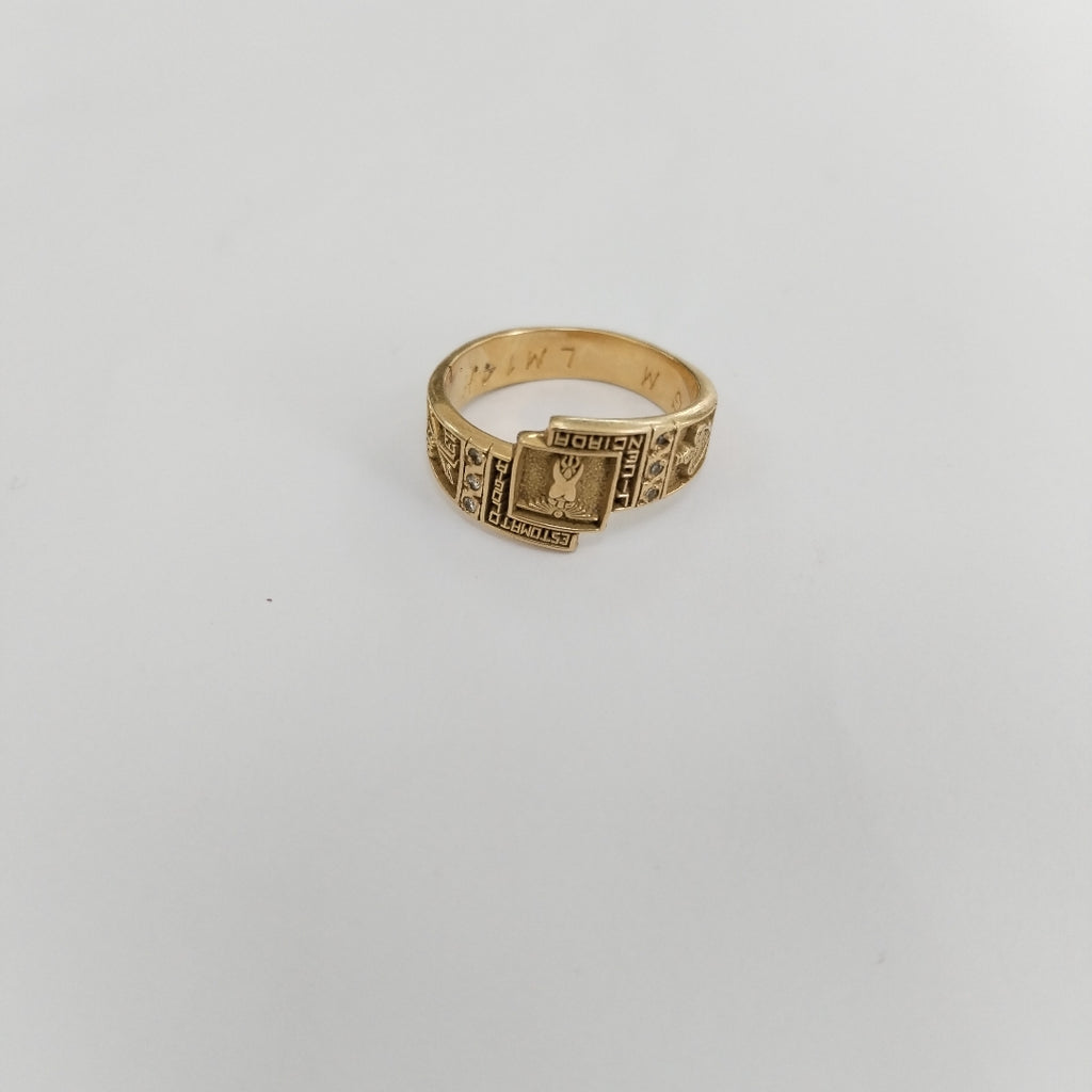 ANILLO DE GRADUACIÓN ORO 14 K 6.1 GRMS (SEMINUEVO)