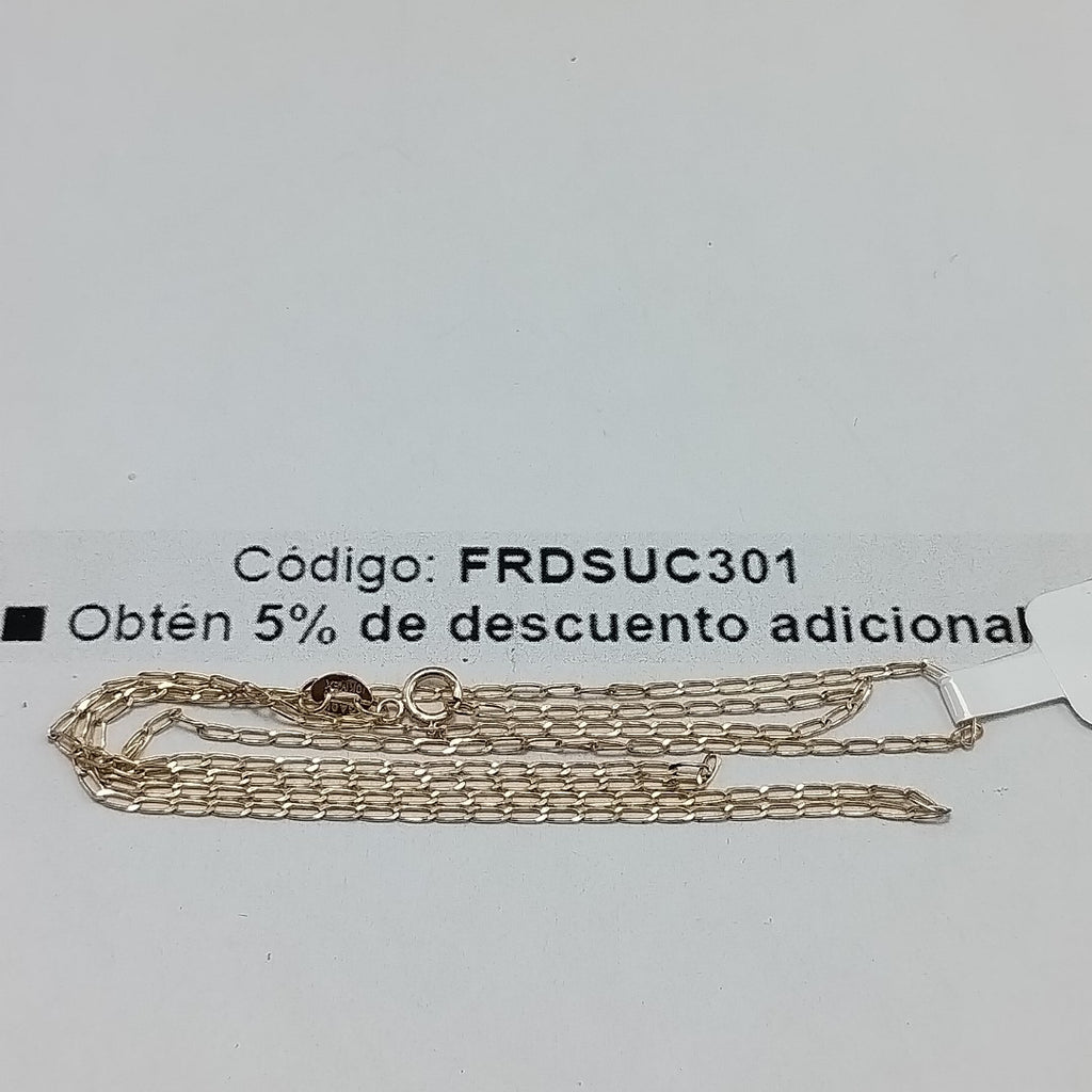 CADENAS TEJIDO ESLABONES ORO 10K 60 CM 2.1 GR (NUEVO)