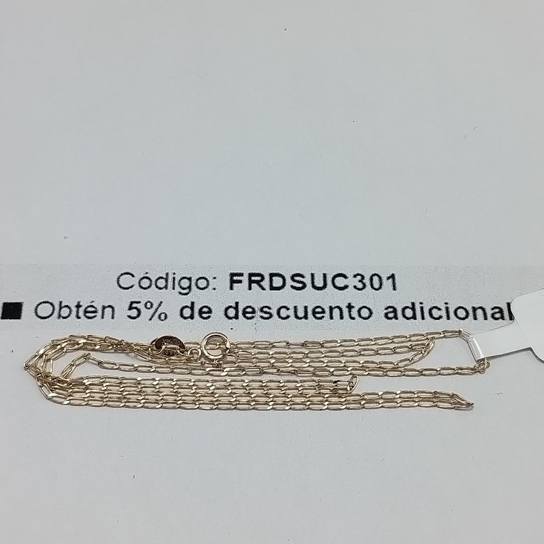CADENAS TEJIDO ESLABONES ORO 10K 60 CM 2.1 GR (NUEVO)