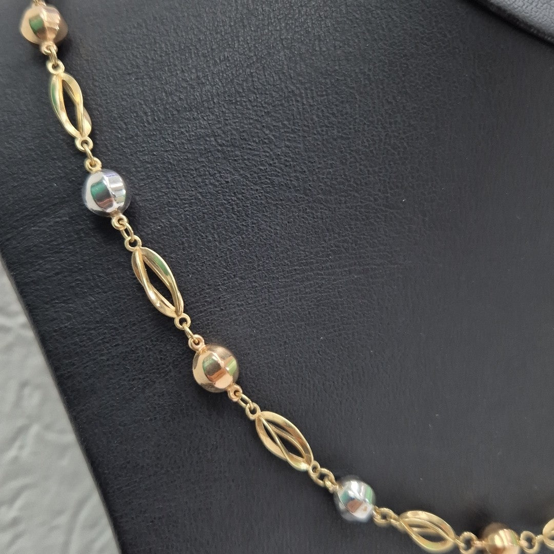 CADENA ORO, ORO BLANCO 14 K 15.3 GRMS (SEMINUEVO)